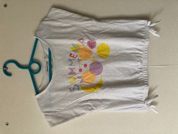 Tee-shirt court élastiqué imprimé fruits