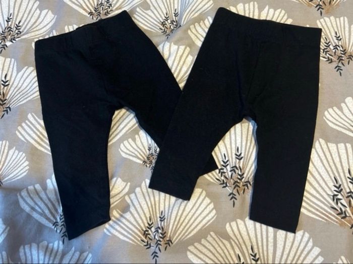 2 leggings noir