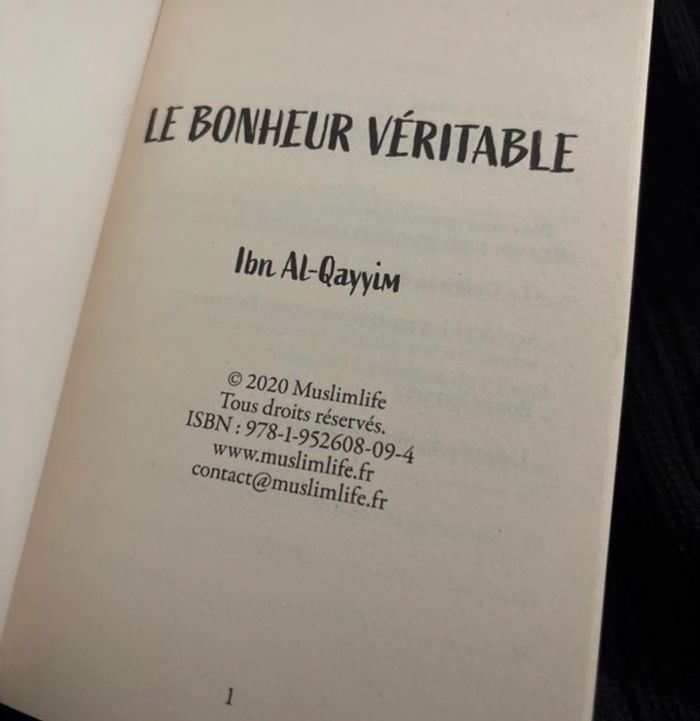 Livre le bonheur véritable - photo numéro 2