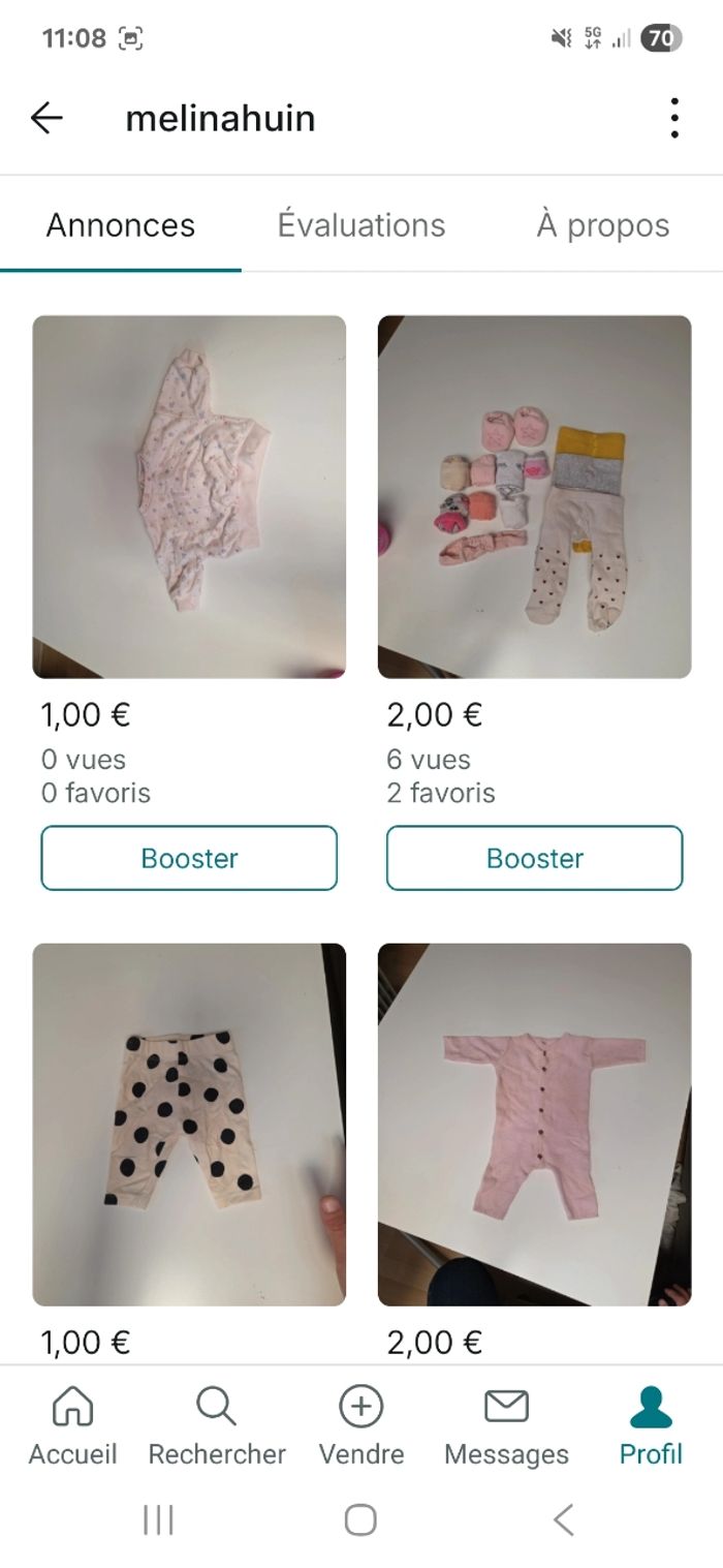 Gros lot 1 a 6 mois - photo numéro 2