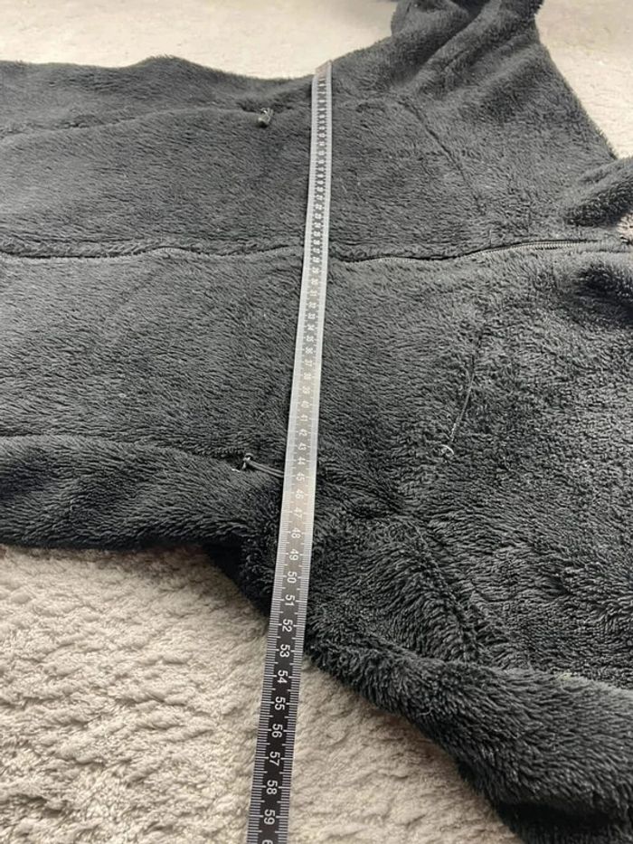 Veste polaire légère full zip / zippé épaisse à fourrure Patagonia USA Noir / Gris Taille S Femme - photo numéro 5