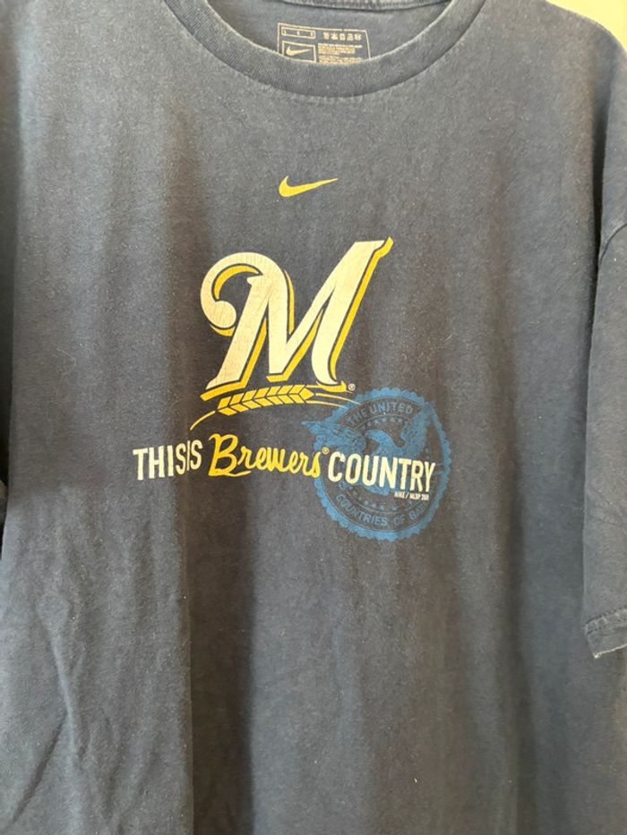 T shirt Nike vintage Milwaukee Brewers - photo numéro 2