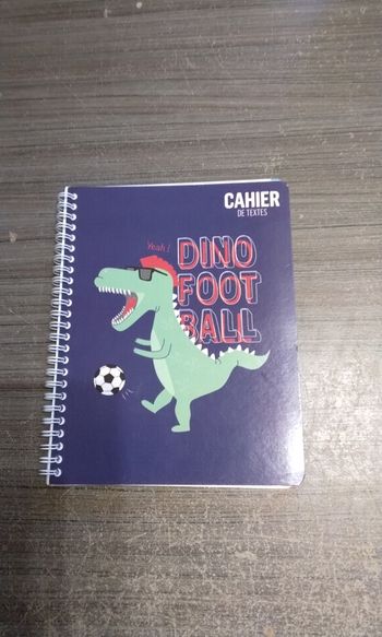 Cahier de texte dinosaure