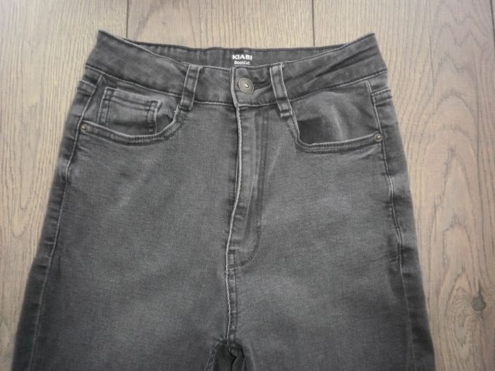 Pantalon en jeans gris BootCut Jeune Fille/Jeune Femme T34 - photo numéro 4