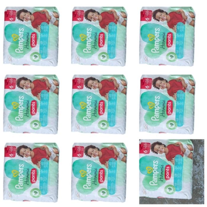 Lot de 216 Couches Pampers Harmonie Pants 15+kg Taille 6 Neuf - photo numéro 2