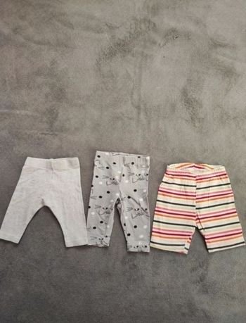Lot de 2 legging et 1 short 3 mois