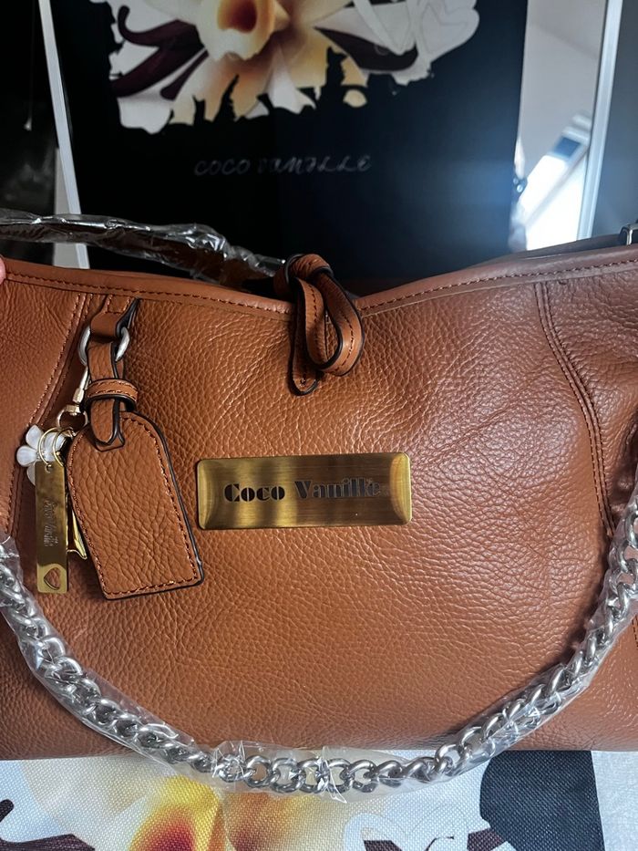 Sac créatrice Coco Vanille cuir 👜