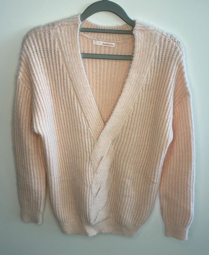 Pull angora col V