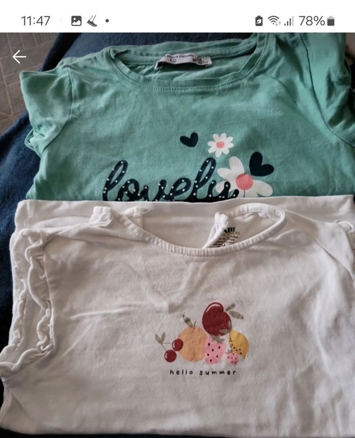 Lot de 10 tee-shirts fille 👧 - photo numéro 8