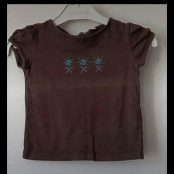 T-shirt marron okaidi 2 ans