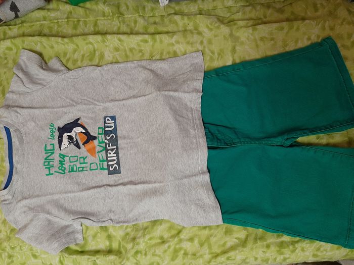 Ensemble short +t shirt 6 7 ans - photo numéro 2