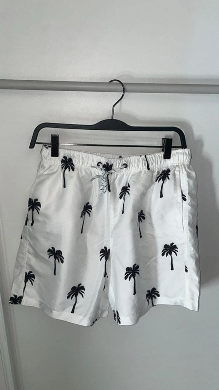 Short de bain Manfinity - Neuf - Taille S - Palmiers tropicaux