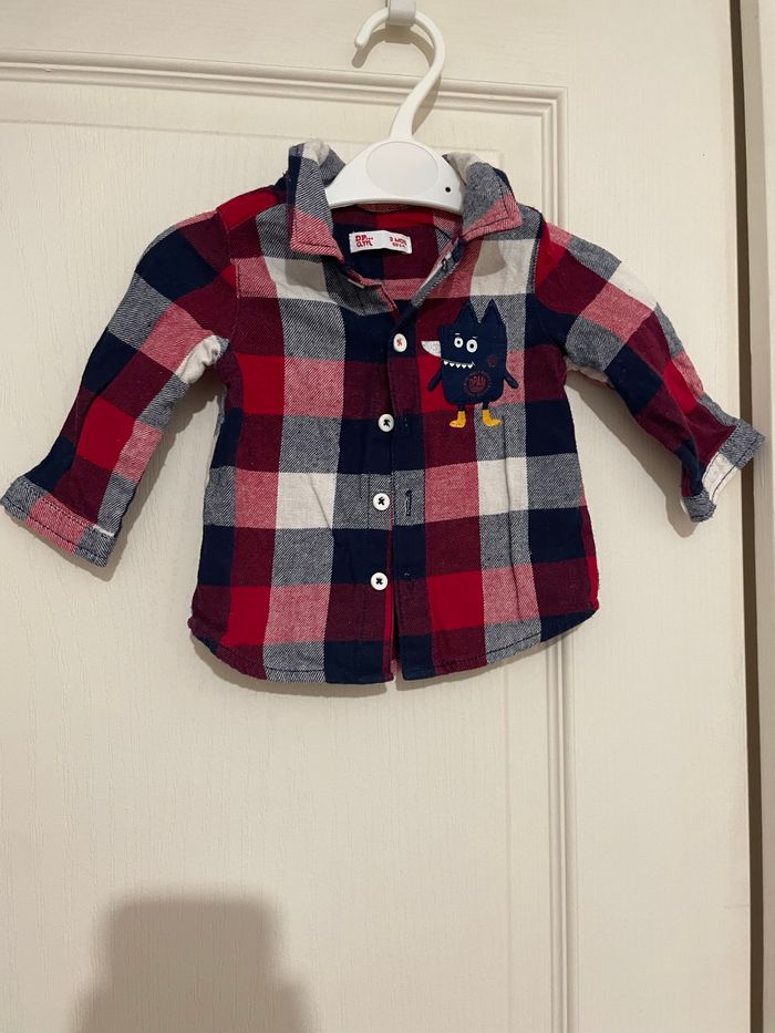 Lot bébé garçons body et chemise taille 3 mois - photo numéro 9