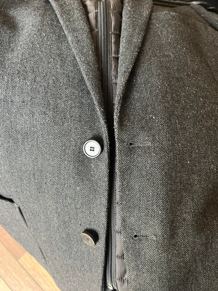 Blazer tweed laine mélangée et fausse doudoune amovible Brice taille 50 costume (soit 42 France) - photo numéro 7