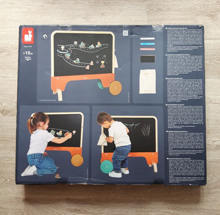 Jouet tableau magnétique en bois Janod NEUF - photo numéro 2