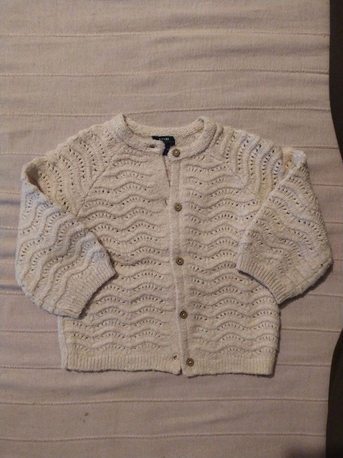 Gilet en maille fille