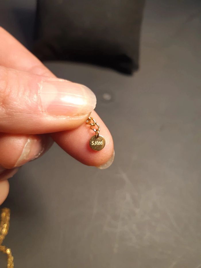 Ikita collier chaîne pendentif soleil été acier inoxydable en tbe - photo numéro 5