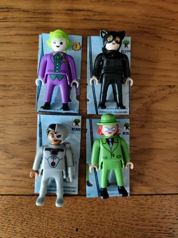 Lot de 4 Figurines Playmobil DC Comics