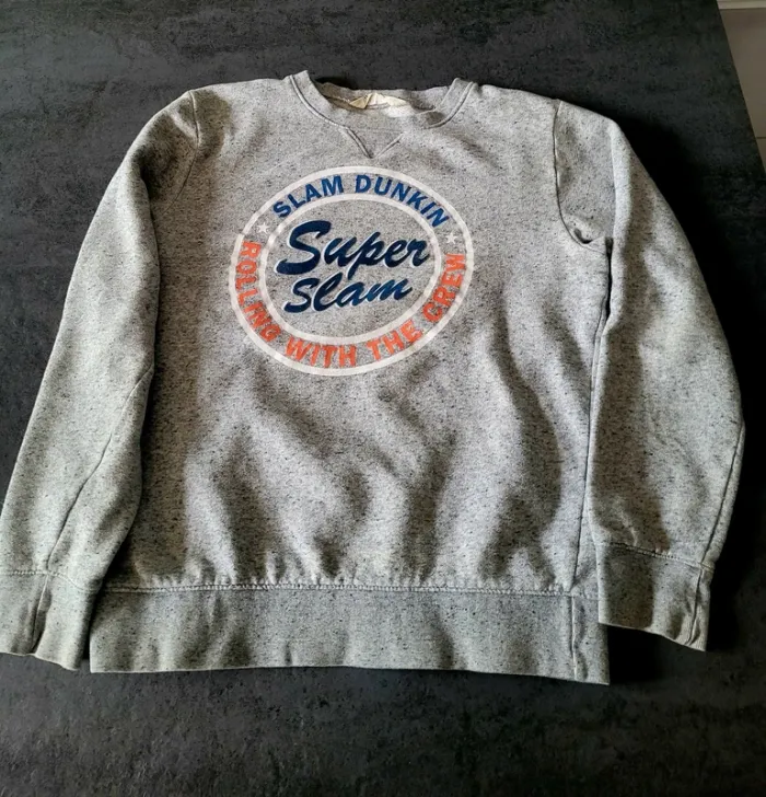 Sweat gris 14 ans Super slam - photo numéro 2
