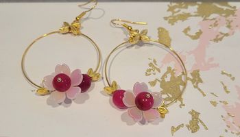 Boucles d'oreilles artisanales neuves
