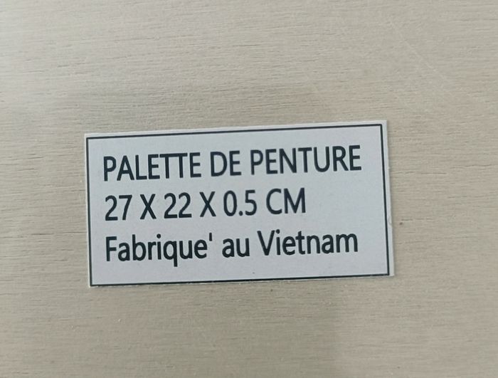 Lot de 2 palettes de peinture (1 en bois et 1 en plastique) - photo numéro 4