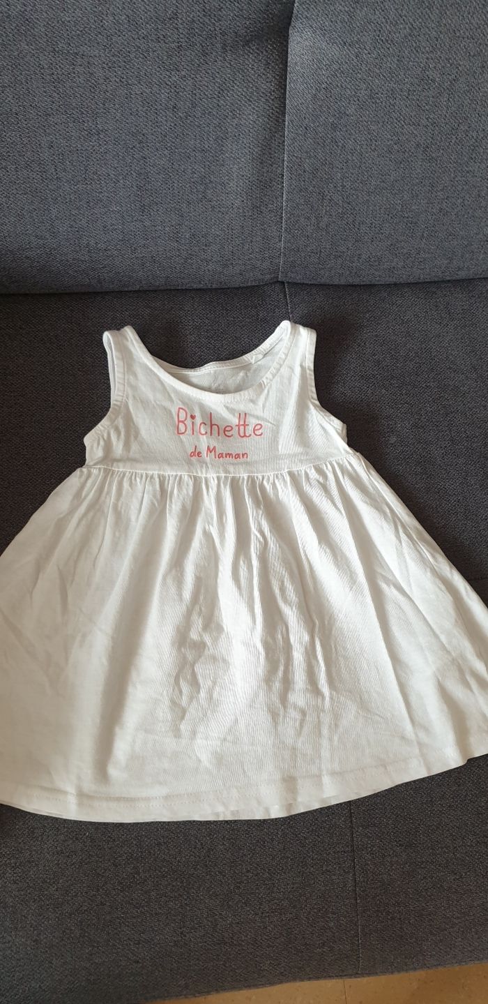 Robe légère mes petits cailloux 9 mois