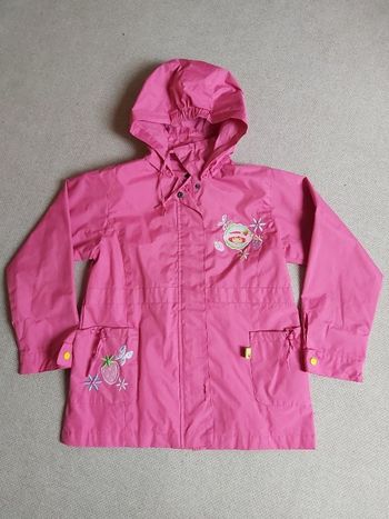 Veste à capuche mi-saison rose vif 8 ans - Charlotte aux fraises
