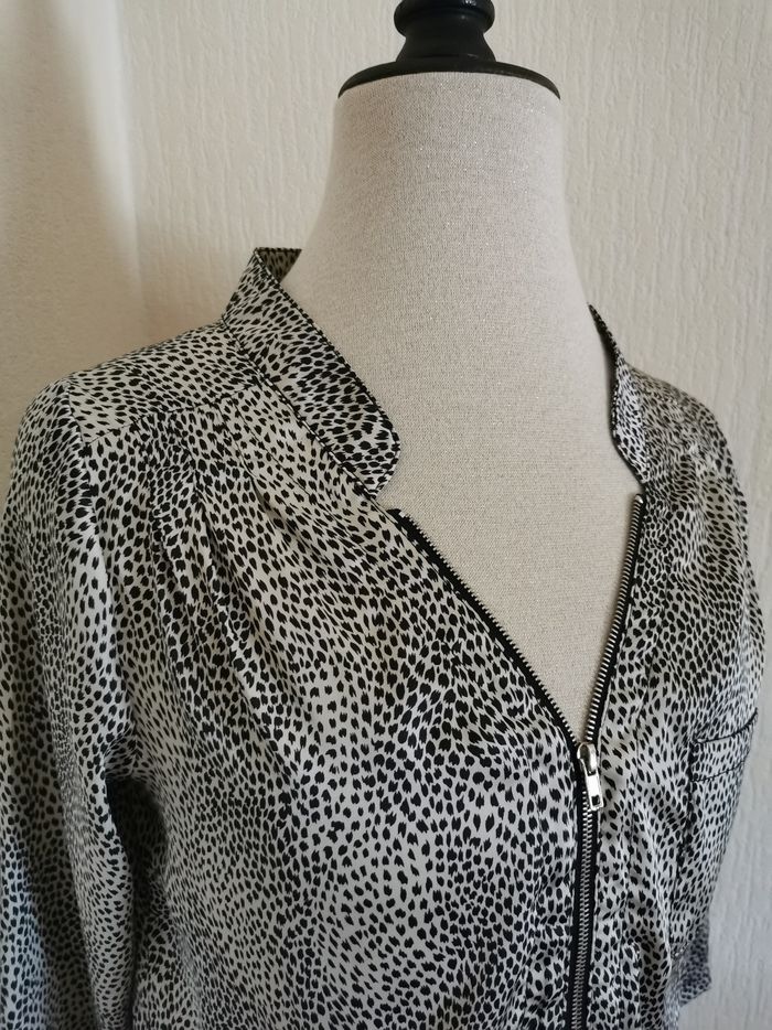 Blouse col V Sépia Collection T38 - photo numéro 2