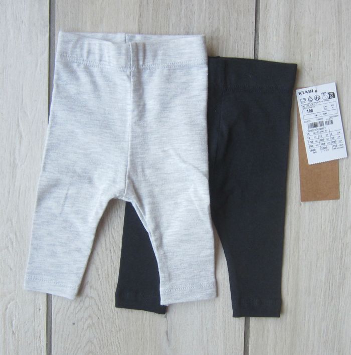 Lot de 2 leggings neufs 1 mois - photo numéro 4