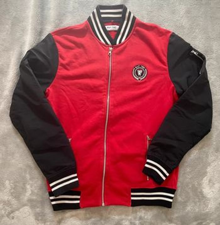 Blouson Bomber Teddy T.L (M/L) WapTwo Tony Parker - Rouge & Noir - photo numéro 2