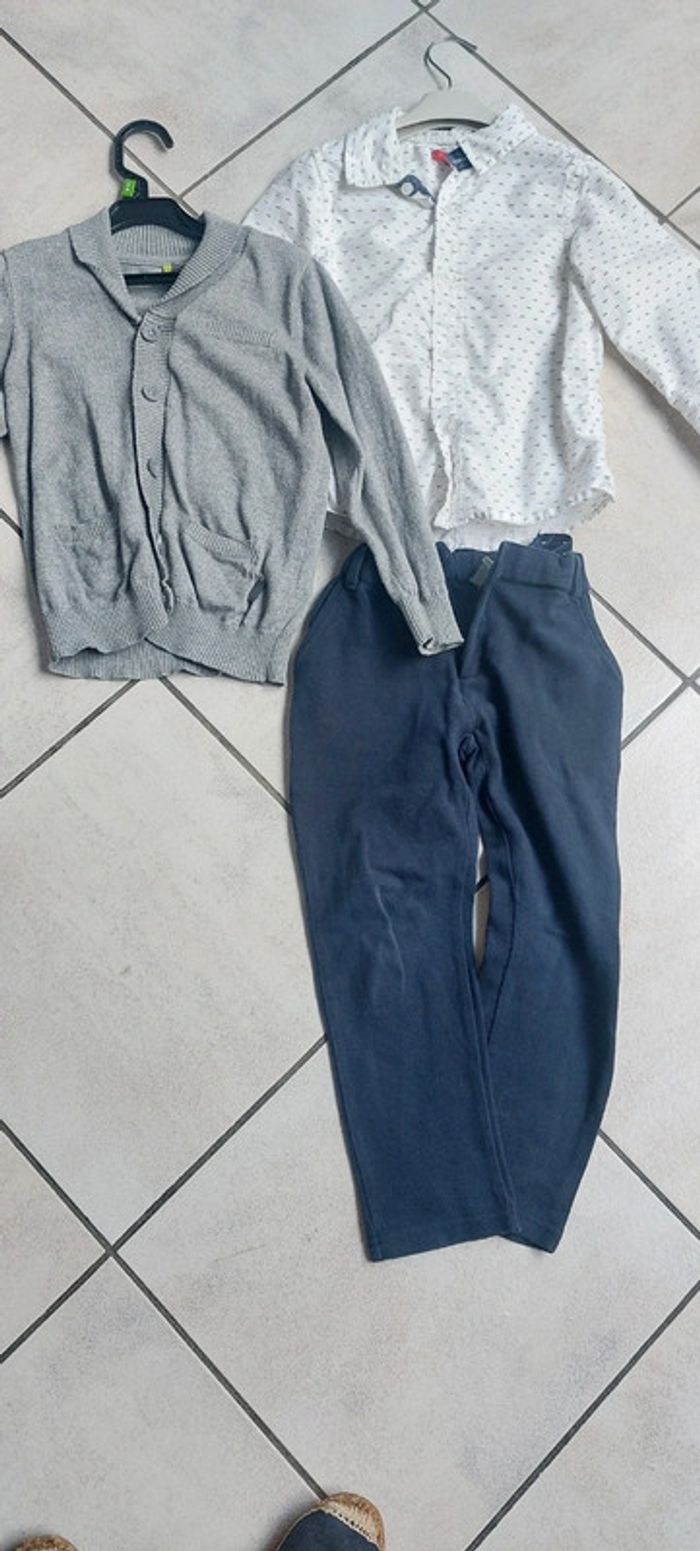Lot cérémonie 5 ans short pantalon chemise polo - photo numéro 2