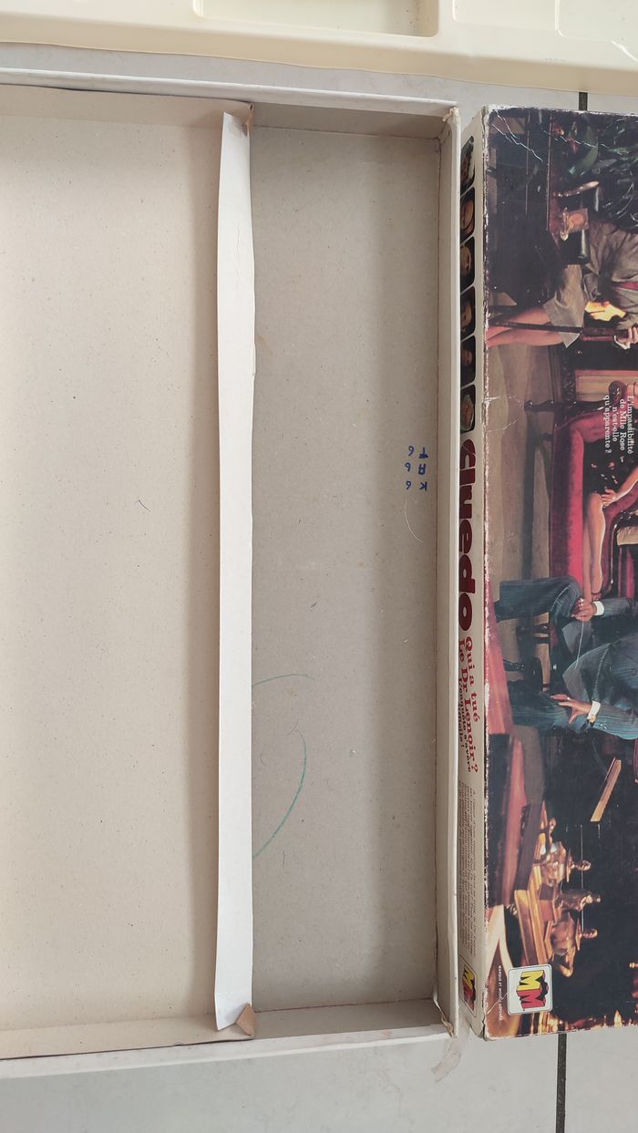 Boite vide seule en l'état Cluedo miro-meccano pièce détachée jeu de société #E26 - photo numéro 4