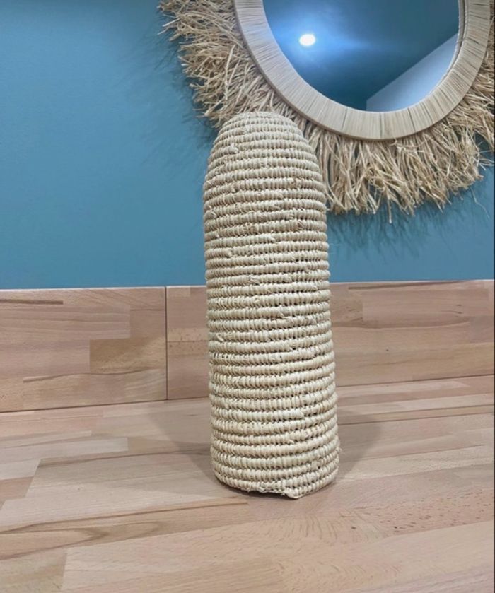 Cache bouteille en Raphia - photo numéro 2