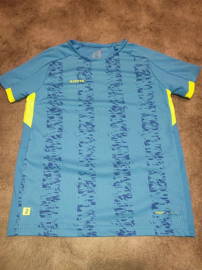 t-shirt de foot bleu