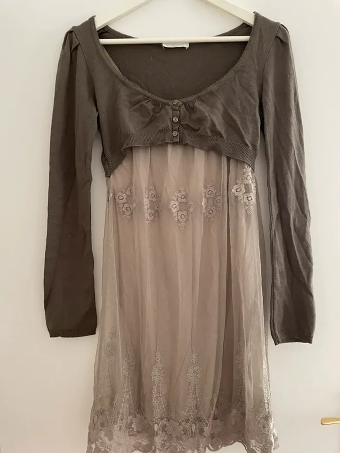 Robe courte dentelle promod