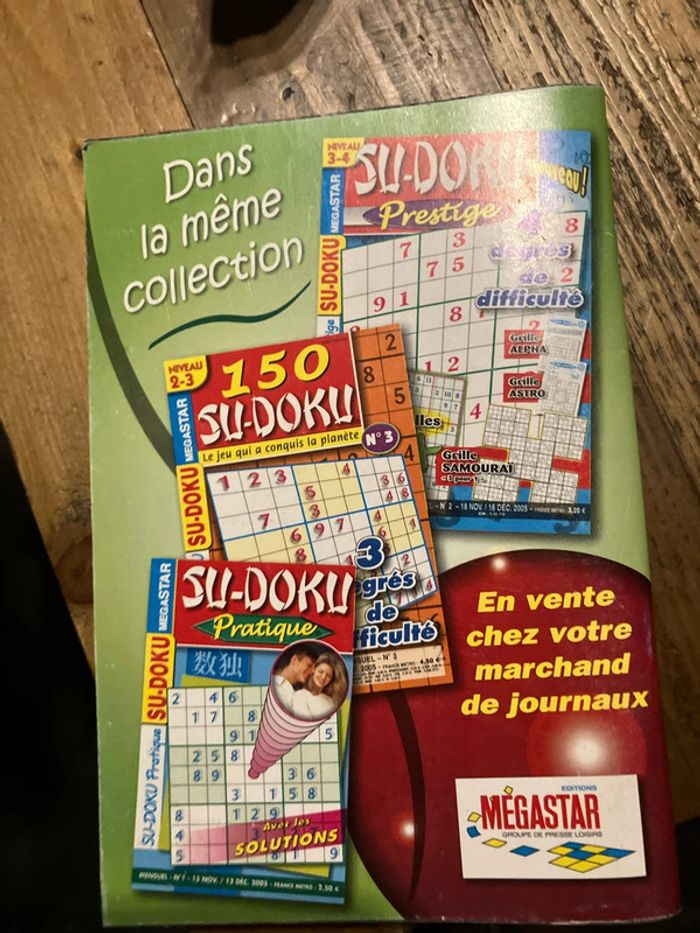 Jeu sudoku 2 livres - photo numéro 4