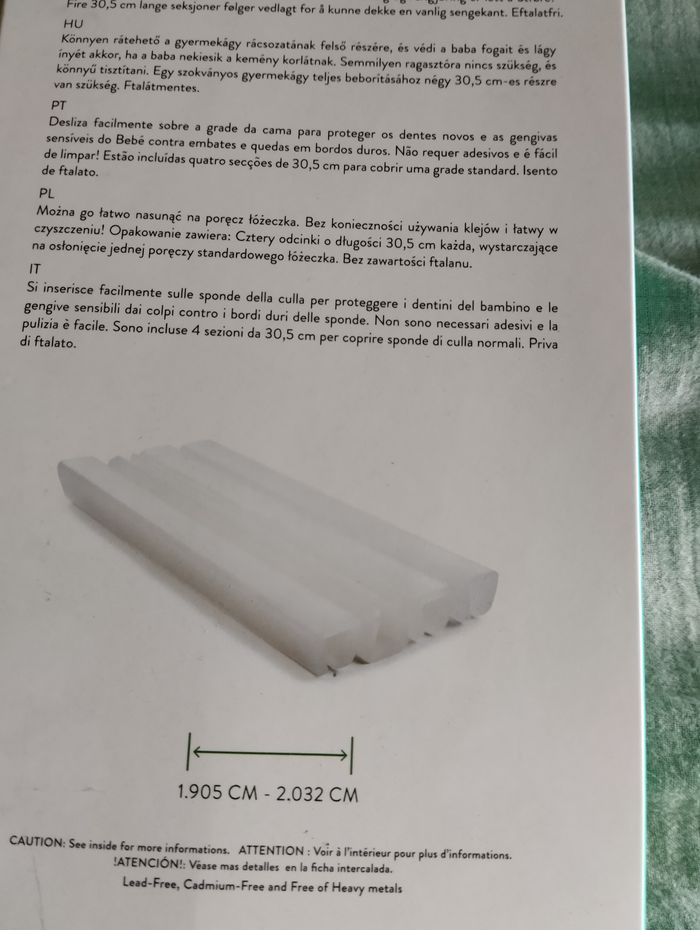 rail "gum" de protection  barre de  lit à barreaux - photo numéro 5