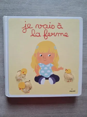 Livre a toucher je vais a la ferme