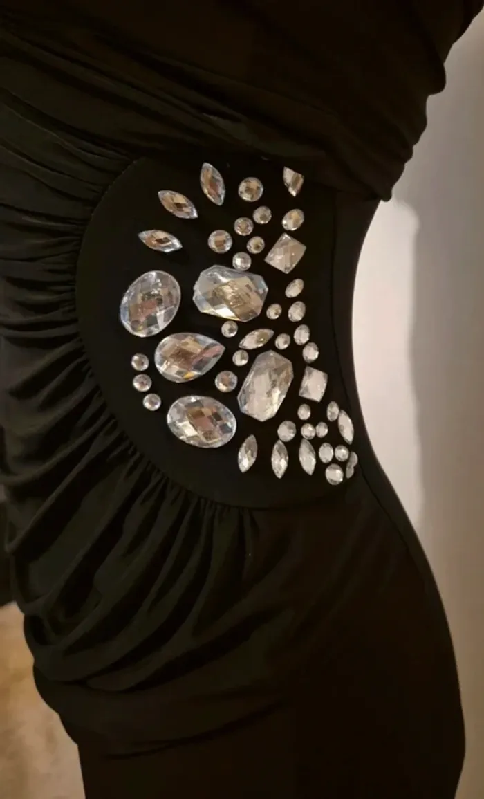 Robe chic noir neuve taille s - photo numéro 4