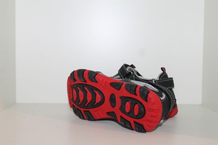 sandales nus pieds rouge noir gris 30 - photo numéro 6