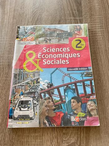 Livre seconde 🥰 sciences économiques et sociales