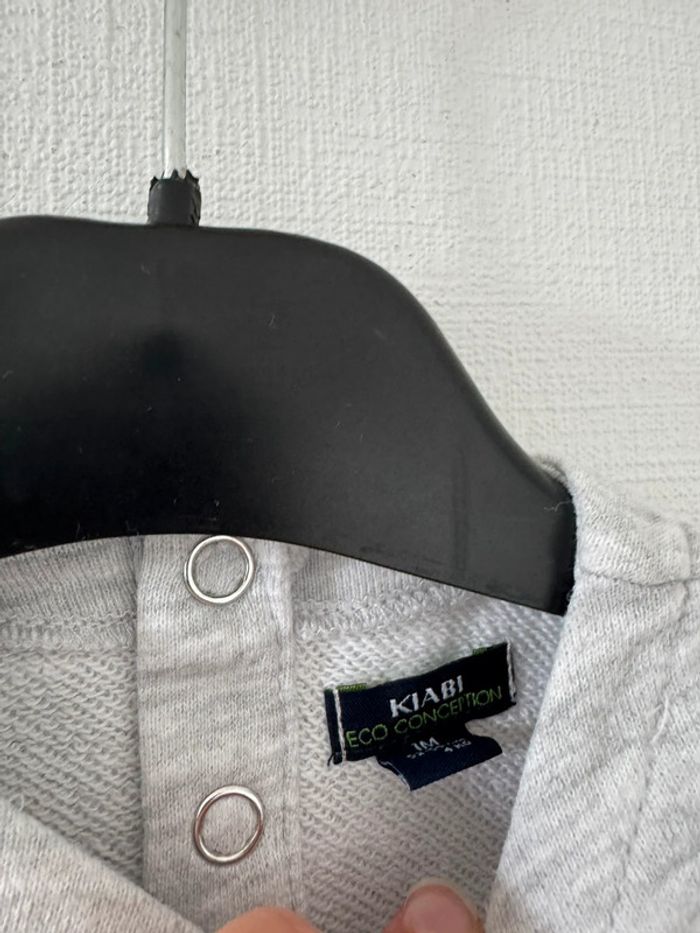 Pull gris - taille 1 mois 🌸 - photo numéro 2