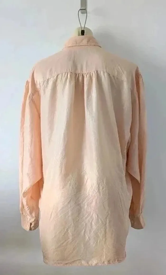 Chemisier vintage oversize 100% soie - Benetton - taille M - photo numéro 2