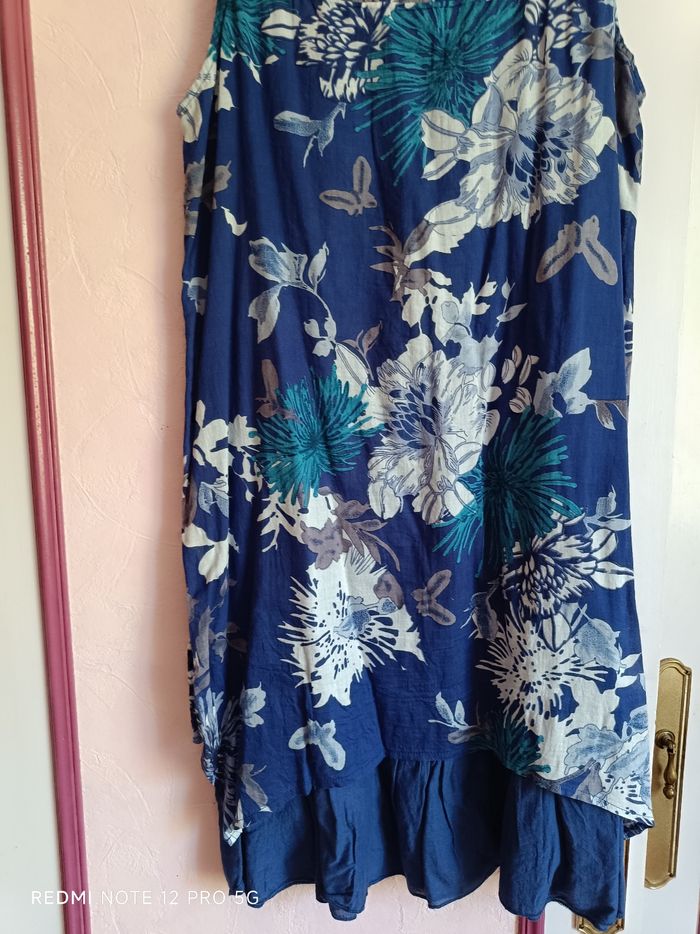 Robe bleu à fleurs Samba T.40 neuve - photo numéro 9