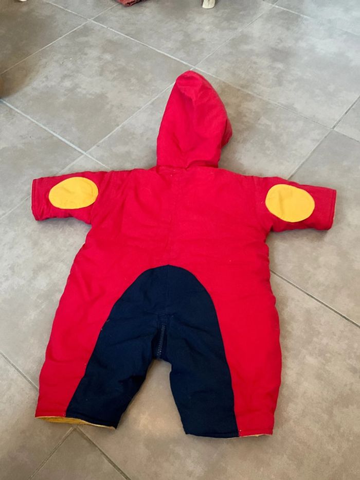 Combipilote bébé hiver 3 mois mixte rouge et bleu - photo numéro 6