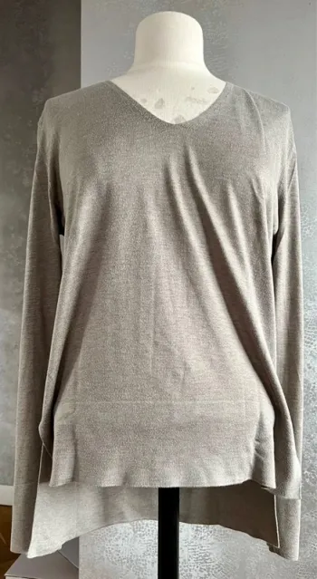 Pull col V gris Zara
