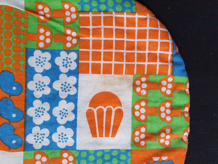 Oreiller et couverture pour couffin de poupée vintage ancien - photo numéro 5