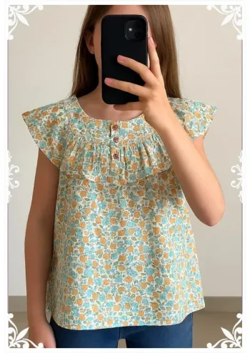 🌼 Chemisier fille 12 ans – Lililotte – Neuf avec étiquette 🌼