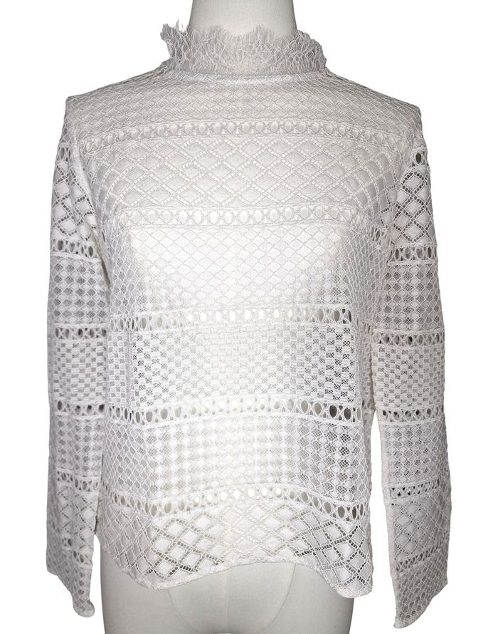 Blouse manches longues Comptoir des Cotonniers – Taille S – Blanc – État : Très bon