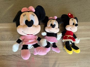 Lot de 3 peluches Minnie